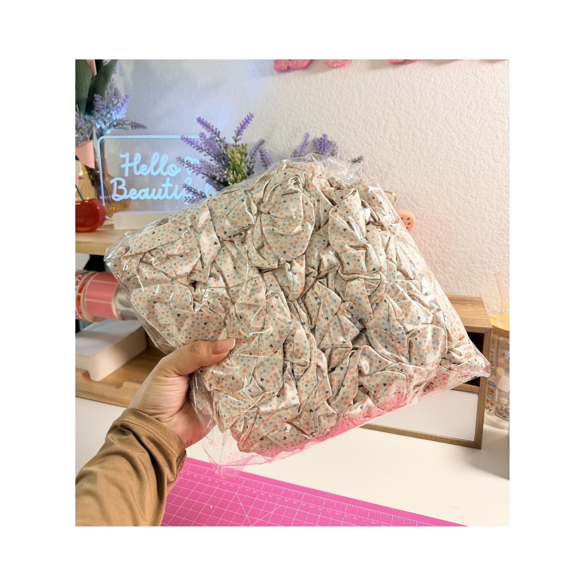 40PCS SATIN LARGE SCRUNCHIES