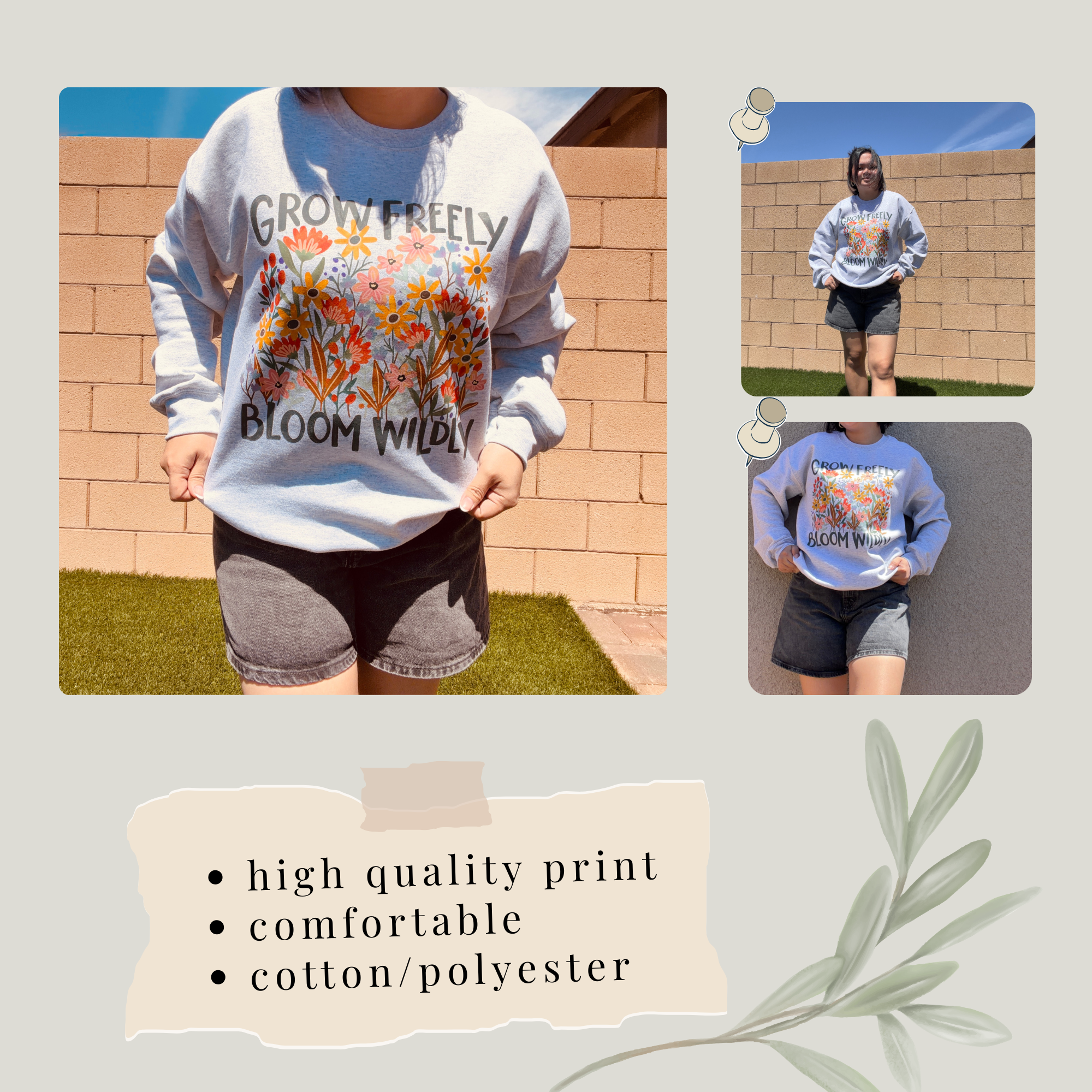 Sweatshirt Grow Freely
