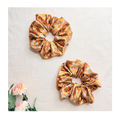 Harvest Floral Satin Scrunchies