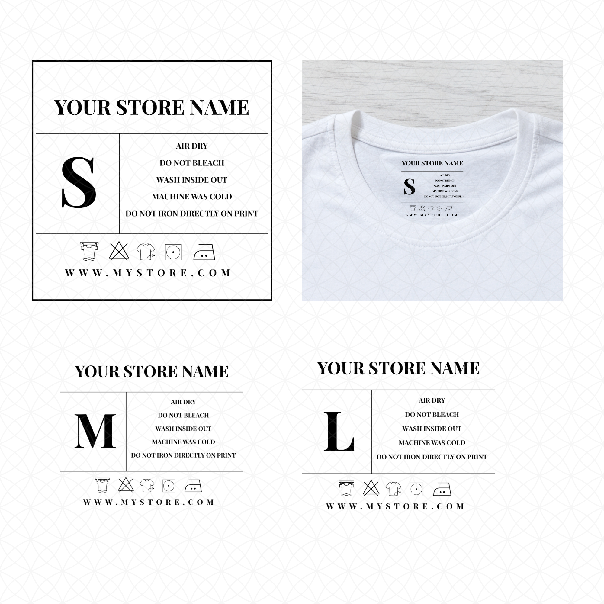 Neck Tag Label Editable in Canva