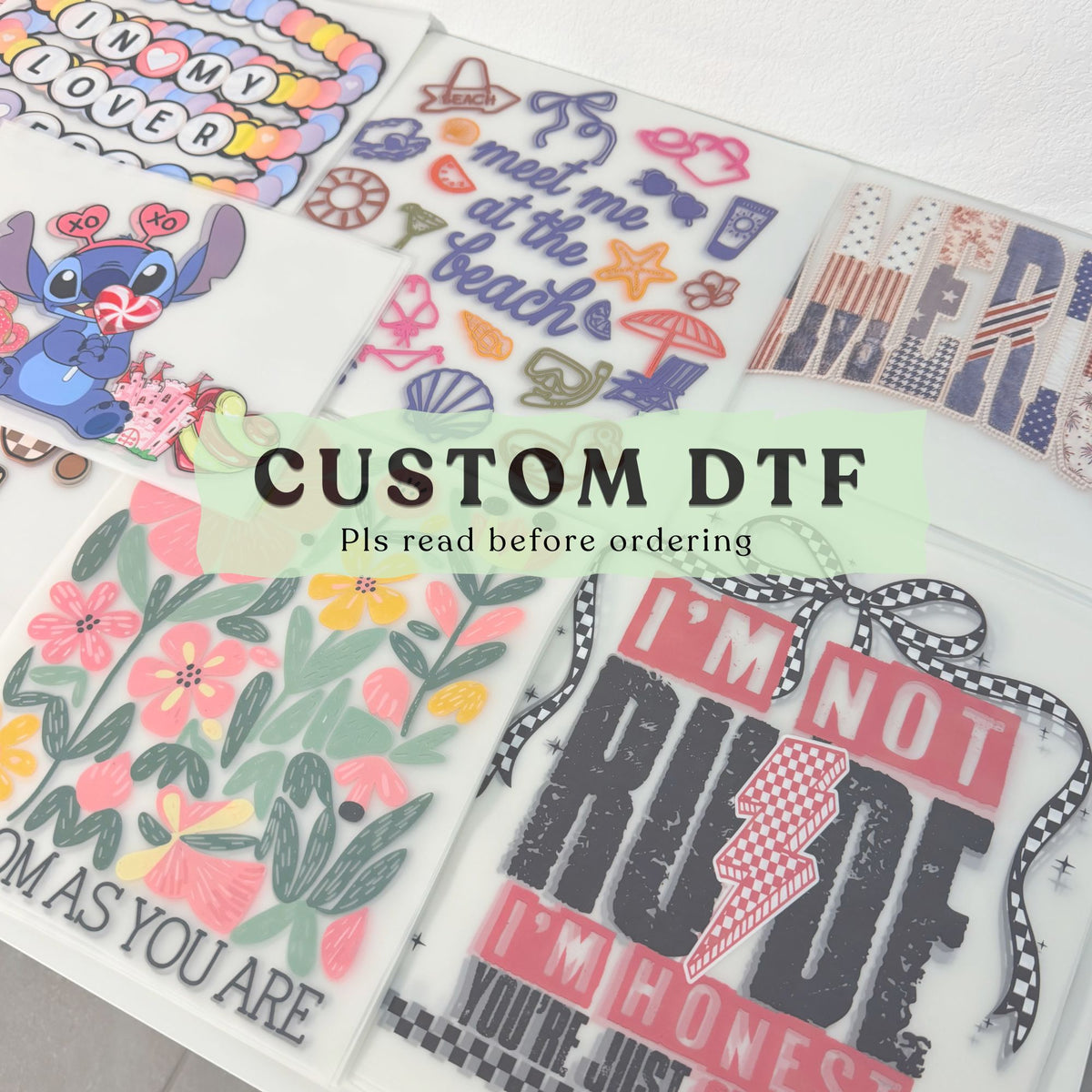 Custom DTF Transfer No Minimum Order